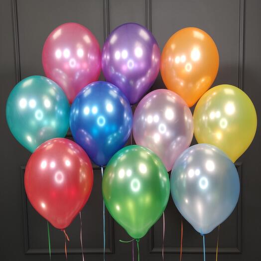 Colorful balloons 11 pieces