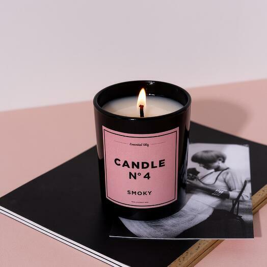 Свеча 4 SMOKY PINK