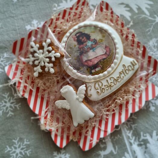 Набор пряников "Кукольное Рождество"