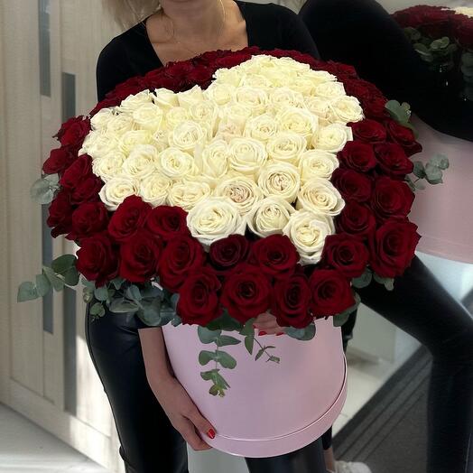Сердце из роз 101
