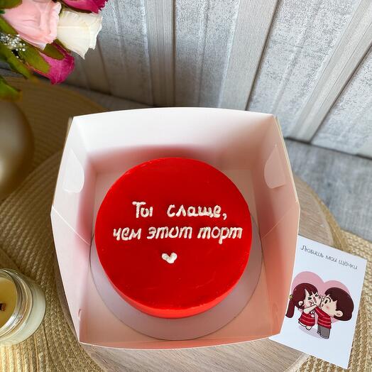Бенто-торт на 14 февраля парню, мужу