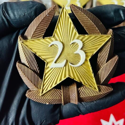 Шоколадная фигурка {Звезда 23 февраля )