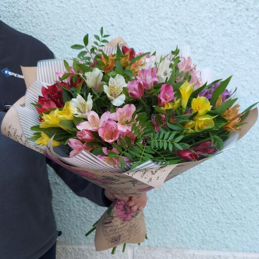 Bouquet of 15 alstroemeria mix