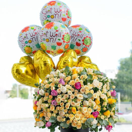 Get well soon special flowers