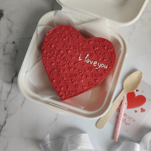 Bento cake "I love you"