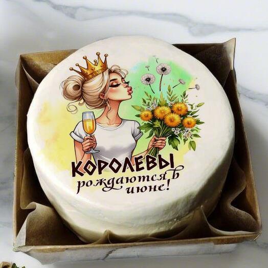 Бенто торт королевы рождаются в июне , прикол, девушка блондинка