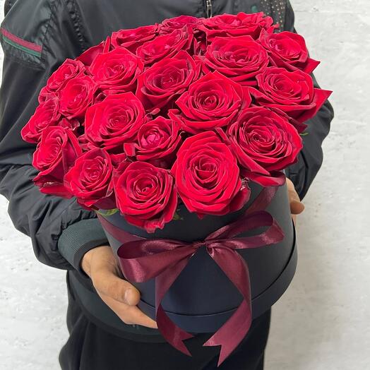 A red rose in a box