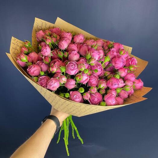 Misty Bubbles Bushy Peony Rose (premium)