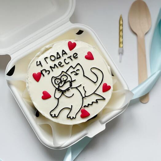 Бенто торт с котами
