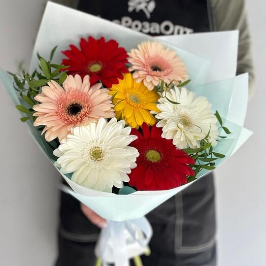 Gerbera mix / pistacia / Delivery Ufa / Flowers Ufa / Flowers in Ufa