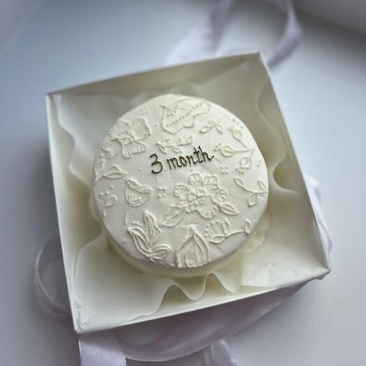 Бенто торт цветочный размер S