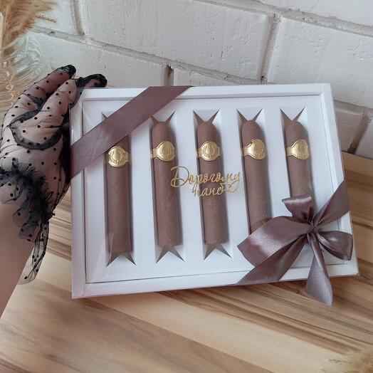 Set de cigarros de chocolate para Querido papá