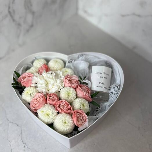 Цветы и свеча