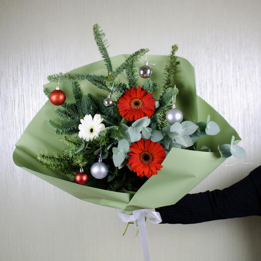 Christmas Gerbera Bouquet