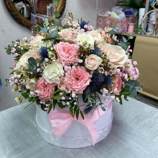 Коробка экзотических цветов )🌟💝🤍