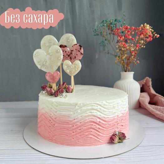 ПП торт «Сердечки»