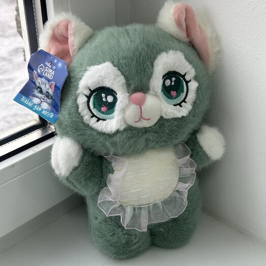 Мятная кошечка мягкая игрушка