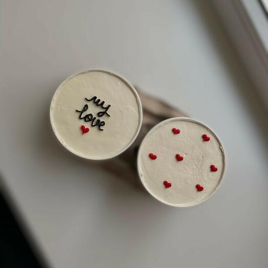 Торт в стакане my love