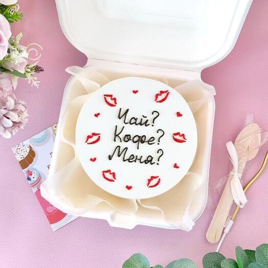 Бенто торт "Чай? Кофе? Меня?"