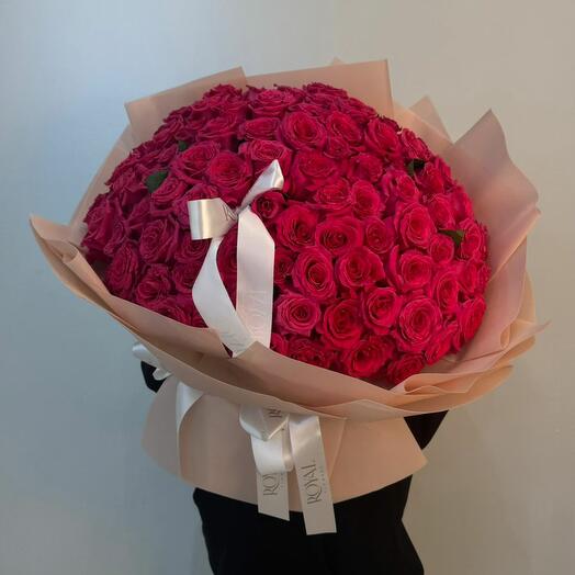 Монобукет из  розы (40-50 см)