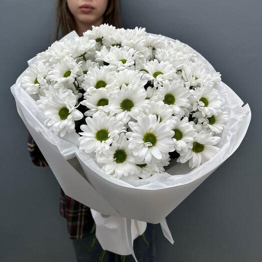 Букет из 9 кустовых хризантем