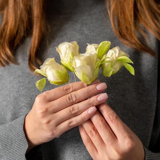 Шпильки для волос «бутоны роз»