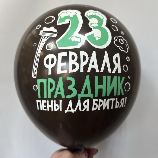 Латексный шар на 23.02
