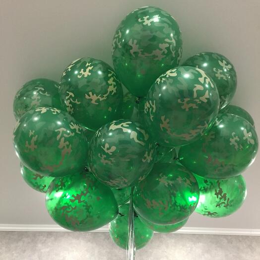 25 шаров для мужчины, на 23 февраля