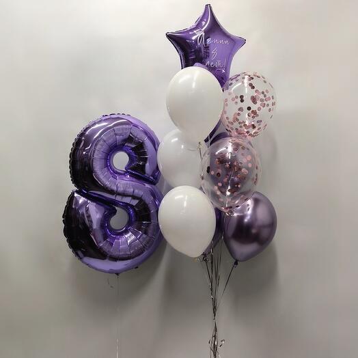 Composition of Lilac Dream balloons