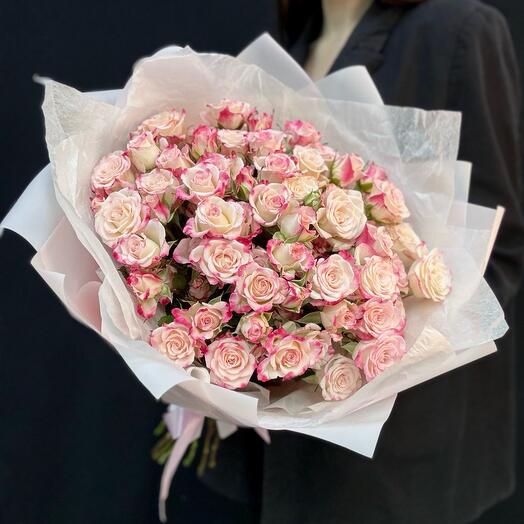 Кустовые розы 15 шт (мб 223)