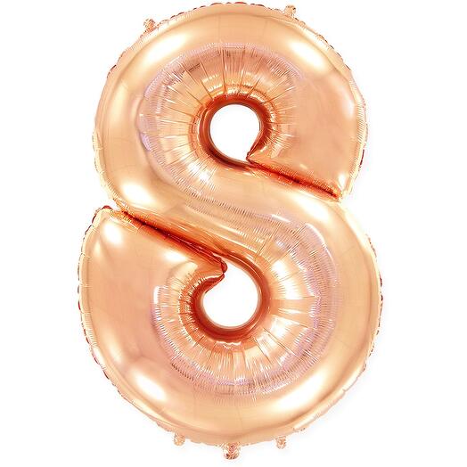Шар фольгированный цифра,8