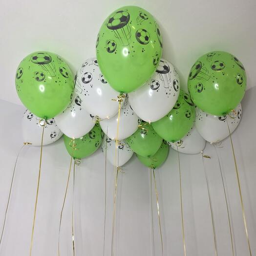 Воздушные шары "Футбольные мячи"