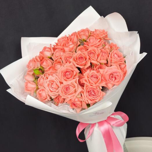Rosas arbustivas Barbados-ramo 9 piezas