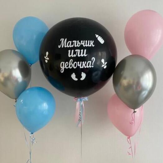 Набор шаров для гендер пати