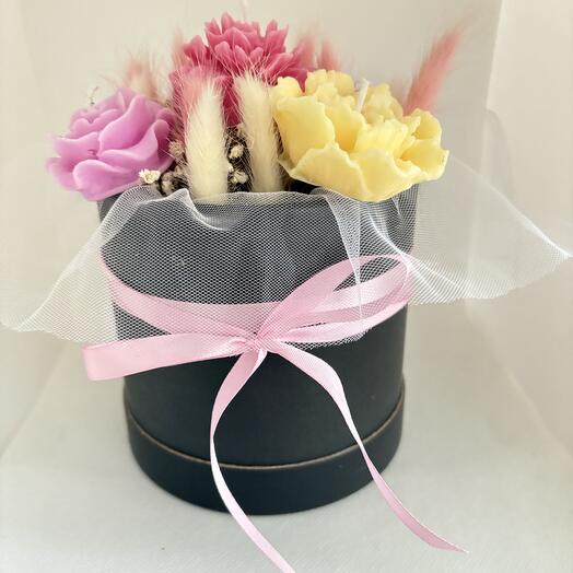 Garden Bloom Flower Candle Gift Box