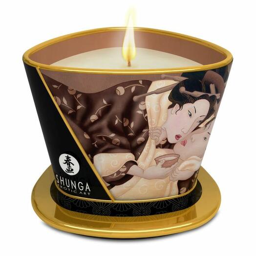 Массажное аромамасло в виде свечи, Excitation Chocolate, Шоколад, 170 мл