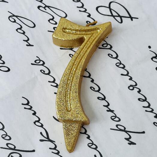 Свеча-цифра 7