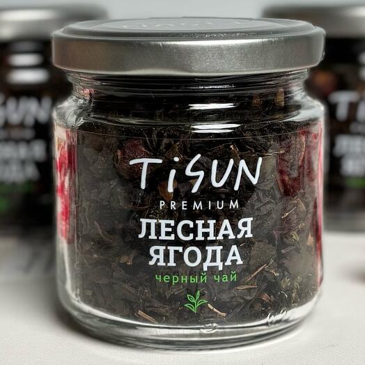Чай черный листовой лесная ягода