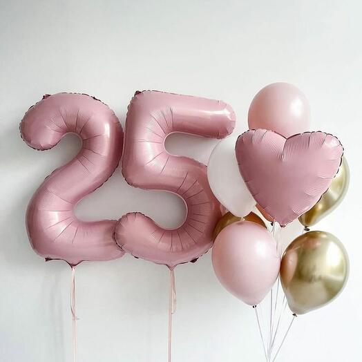 Воздушные шары на 25 лет девушке