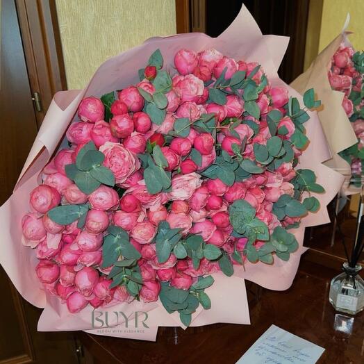 🌸 «Розовая мечта» пионовидные розы