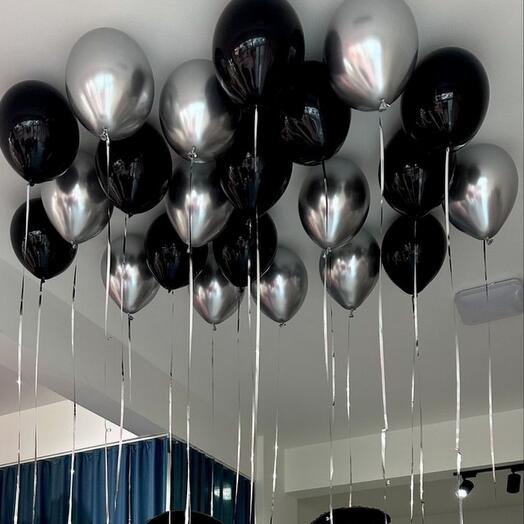 Воздушные шары под потолок 22 шт