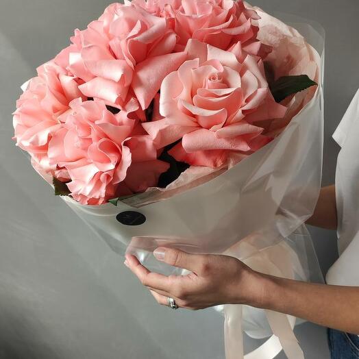 Монобукет из французских роз Нежная Франция