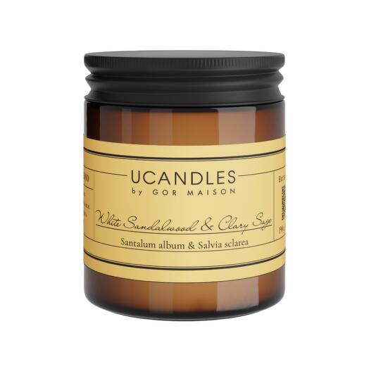 Аромосвеча UCANDLES White Sandalwood and Clary Sage