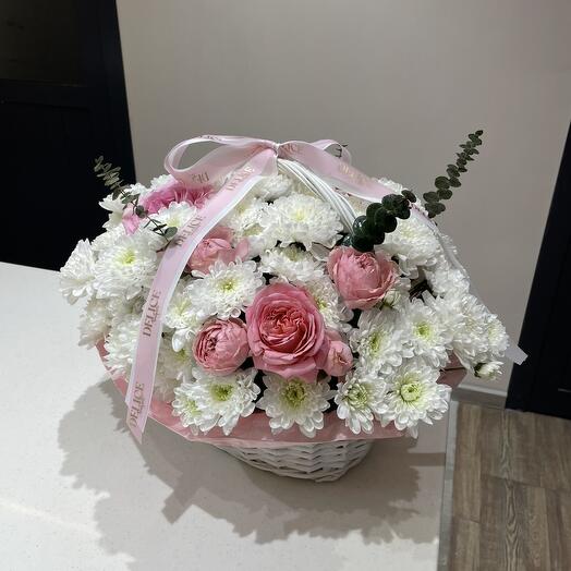 Евробукет в корзине M