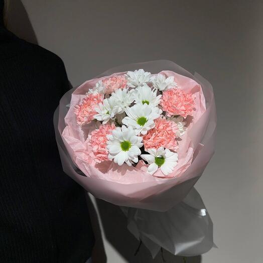 ДуоБукет Хризантема и Диантусы