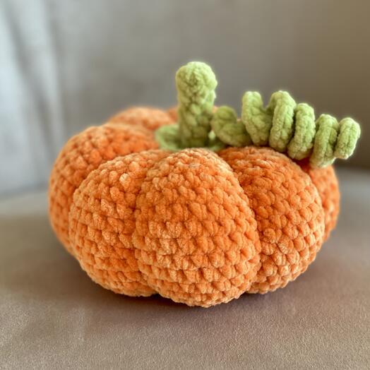 Мягкая тыква интерьерная