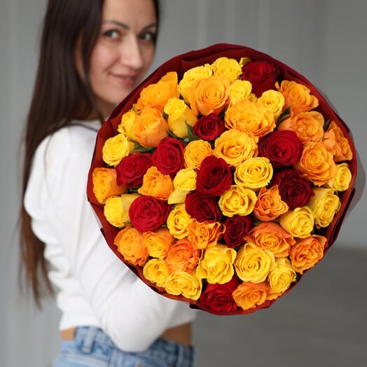 51 кенийская роза яркий микс