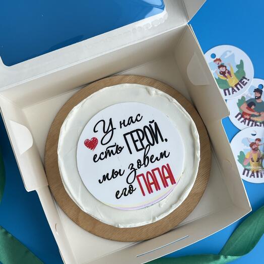 Бенто торт у нас есть герой папа