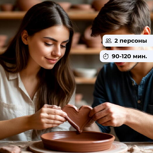 Лепим с любовью. Гончарное свидание в студии керамики с фотосопровождением