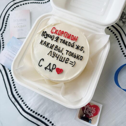 Бенто торт на день рождения для скорпиона